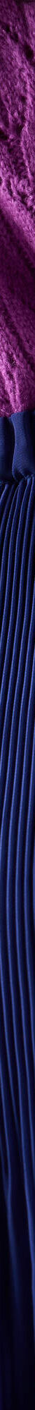 Jupe voile plissé, petite stature (bleu indigo) Jupe voile plissé, petite stature (bleu indigo)